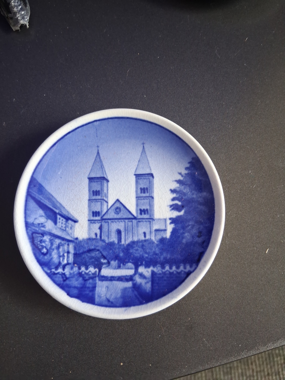Blue Scenic Decorative Wall Plate - Classic Blue Porcelain